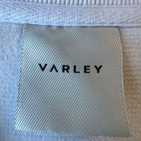 Varley Vine half zip cream ottoman pullover ribbed top - Picture 9 of 13